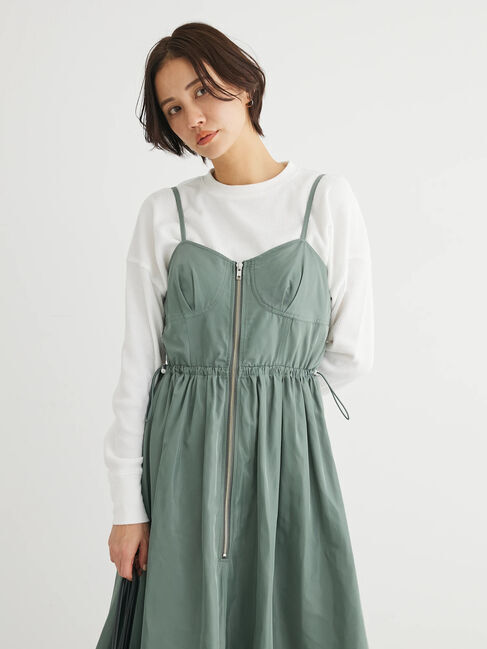 Green Parks「・SUGAR　SPOON　コルセット風キャミワンピース」|ワンピース|