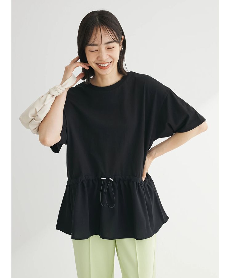 Green Parks「ドロスト切替えドッキングカットプルオーバー」|Tシャツ・カットソー|