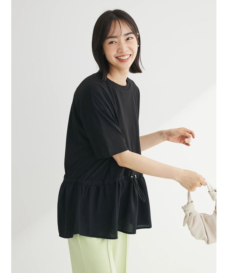 Green Parks「ドロスト切替えドッキングカットプルオーバー」|Tシャツ・カットソー|