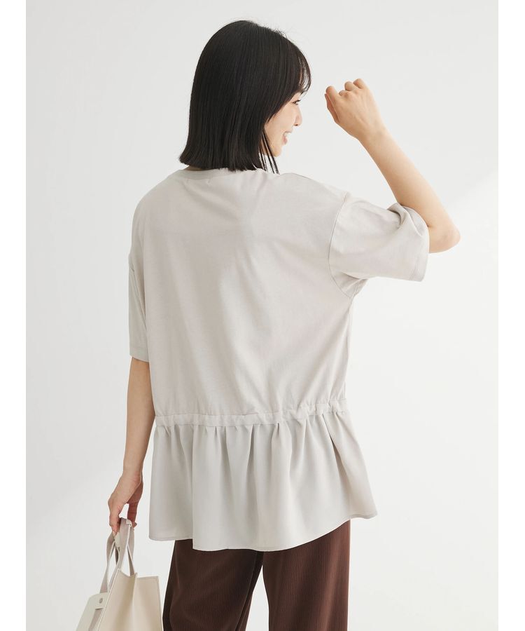 Green Parks「ドロスト切替えドッキングカットプルオーバー」|Tシャツ・カットソー|