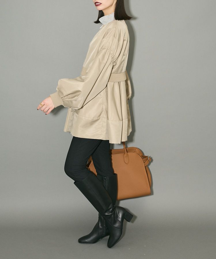 AnriettMusee「MA-1ペプラムブルゾン」|ブルゾン・スタジャン|