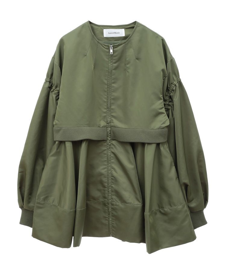 AnriettMusee「MA-1ペプラムブルゾン」|ブルゾン・スタジャン|