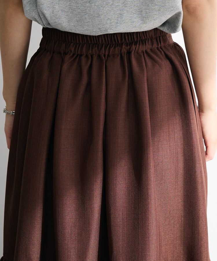 Green Parks「・ELENCARE DUE リネンライクティアードスカート」|フレア|