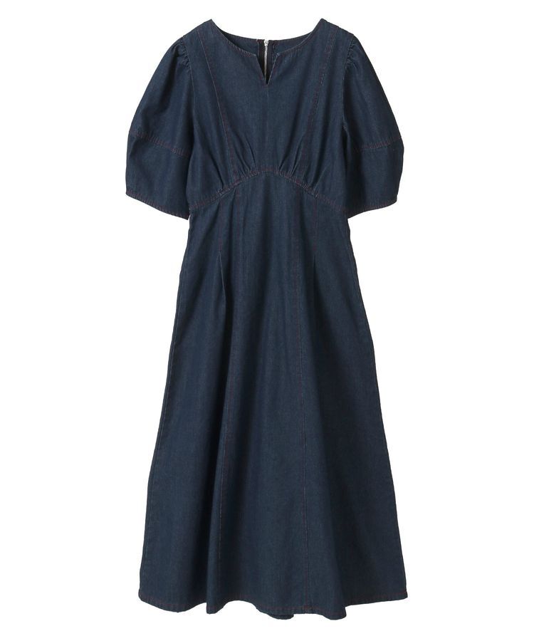 Green Parks「・ELENCARE DUE デニム5分袖ワンピース」|ワンピース|