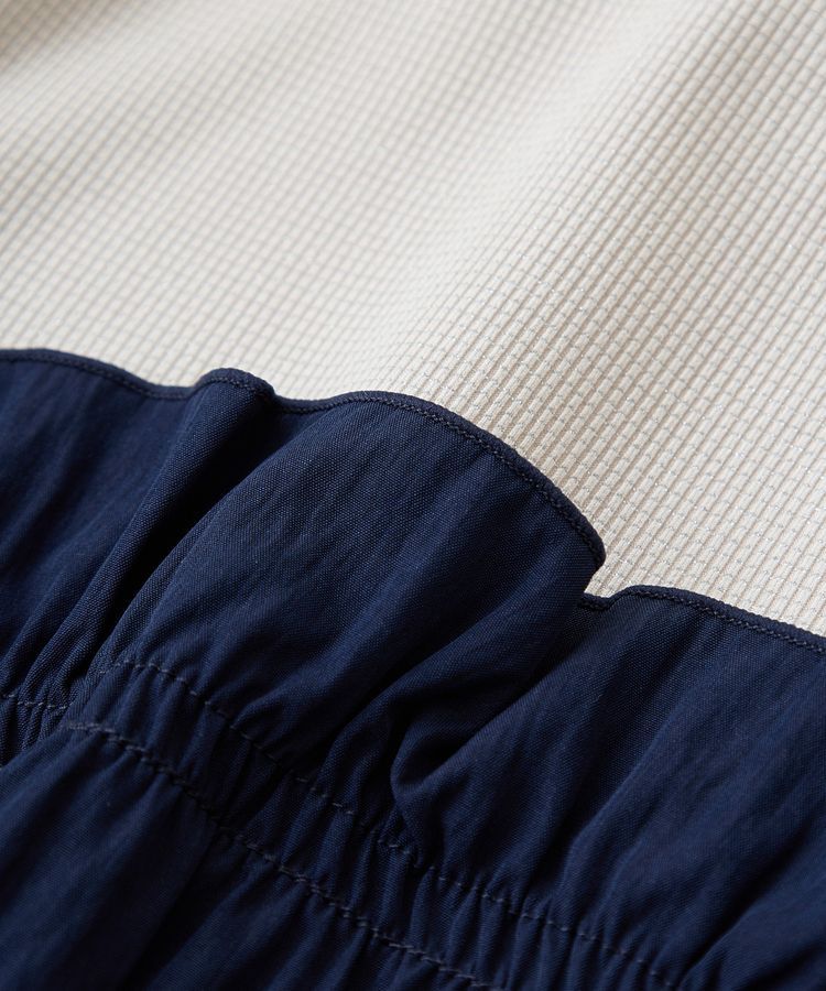 Green Parks「ラメリブペプラムドッキングワンピース」|ワンピース|