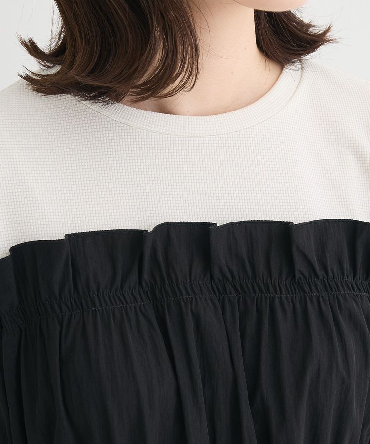 Green Parks「ラメリブペプラムドッキングワンピース」|ワンピース|