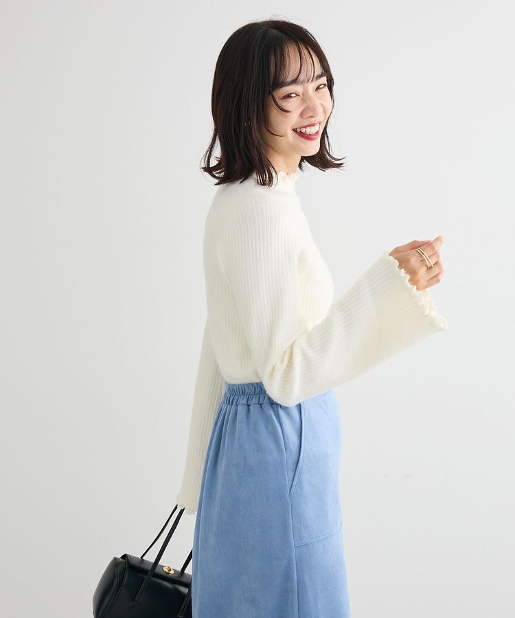 Green Parks「・swing by ウラシャギーフレアスリーブニット」|ニット・セーター|