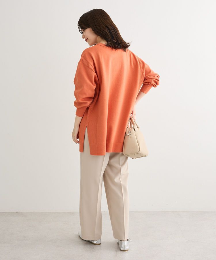 Green Parks「もちやわサイドリブニットチュニック」|ニット・セーター|