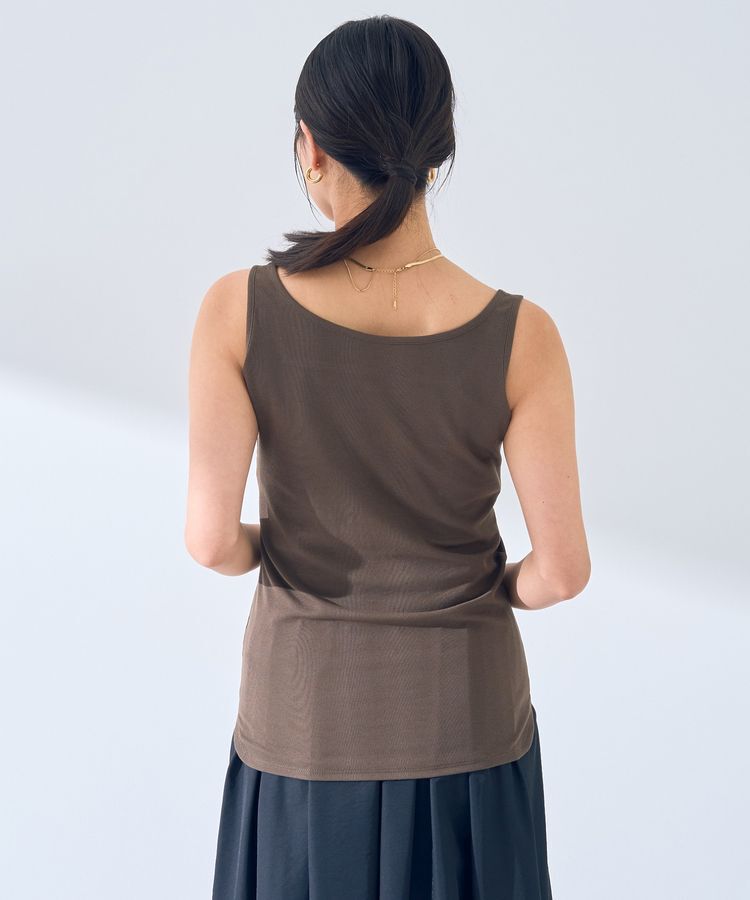 YECCA VECCA「2wayスクエアリブタンクトップ」|インナー|