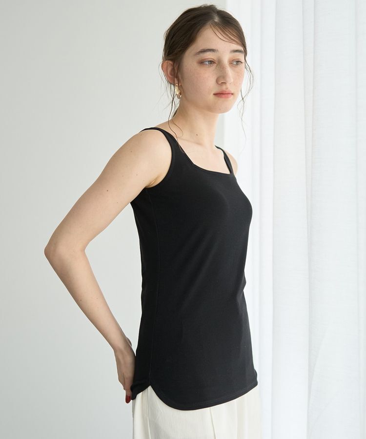 YECCA VECCA「2wayスクエアリブタンクトップ」|インナー|