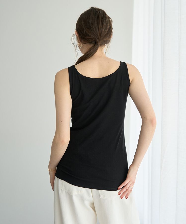 YECCA VECCA「2wayスクエアリブタンクトップ」|インナー|