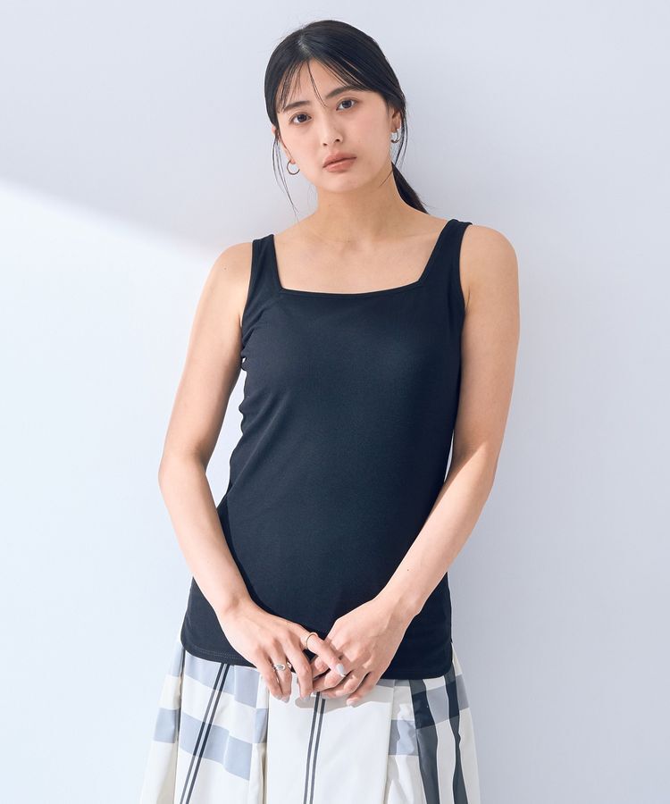 YECCA VECCA「2wayスクエアリブタンクトップ」|インナー|