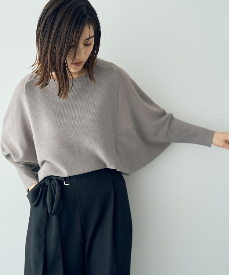 YECCA VECCA「リブMIXドルマンニット」|ニット・セーター|