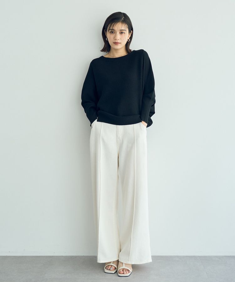 YECCA VECCA「リブMIXドルマンニット」|ニット・セーター|