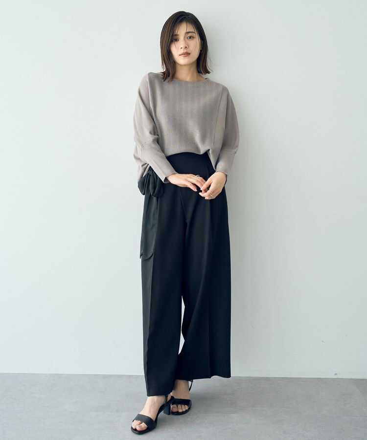 YECCA VECCA「リブMIXドルマンニット」|ニット・セーター|