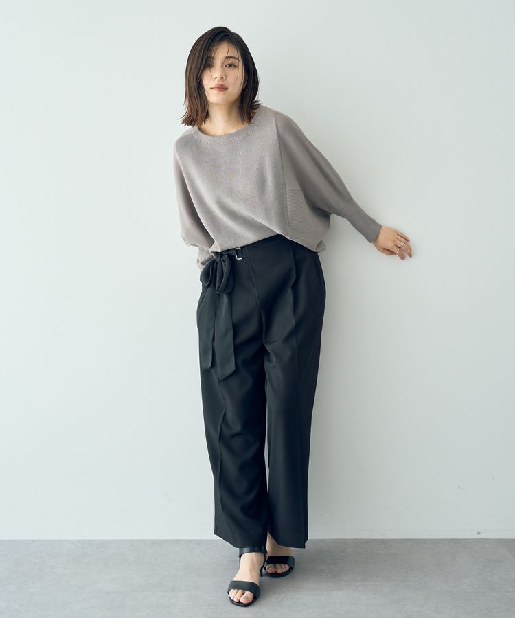 YECCA VECCA「リブMIXドルマンニット」|ニット・セーター|