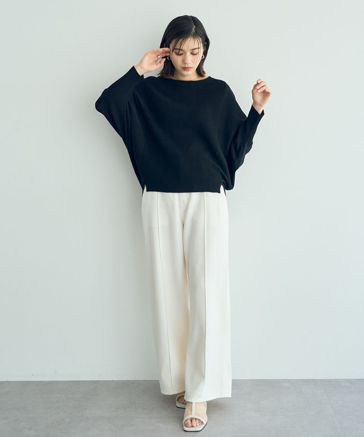 YECCA VECCA「リブMIXドルマンニット」|ニット・セーター|