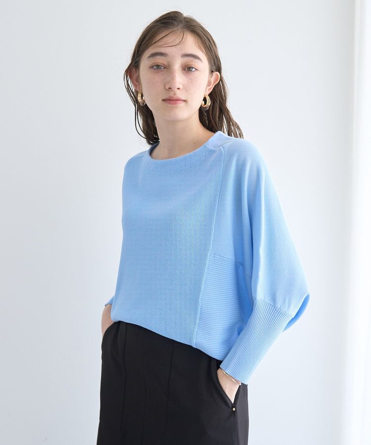 YECCA VECCA「リブMIXドルマンニット」|ニット・セーター|