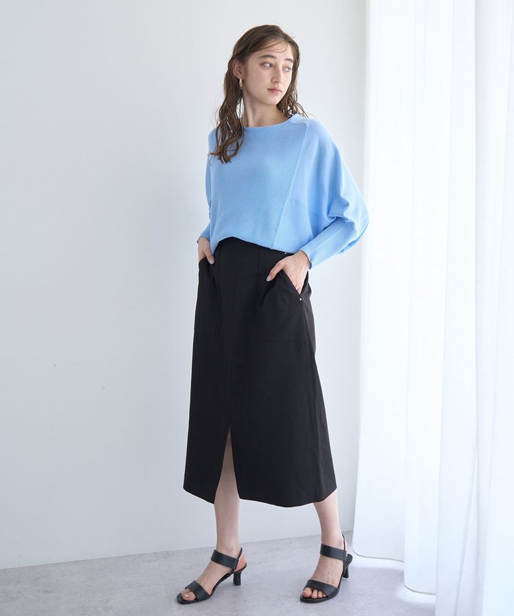 YECCA VECCA「リブMIXドルマンニット」|ニット・セーター|