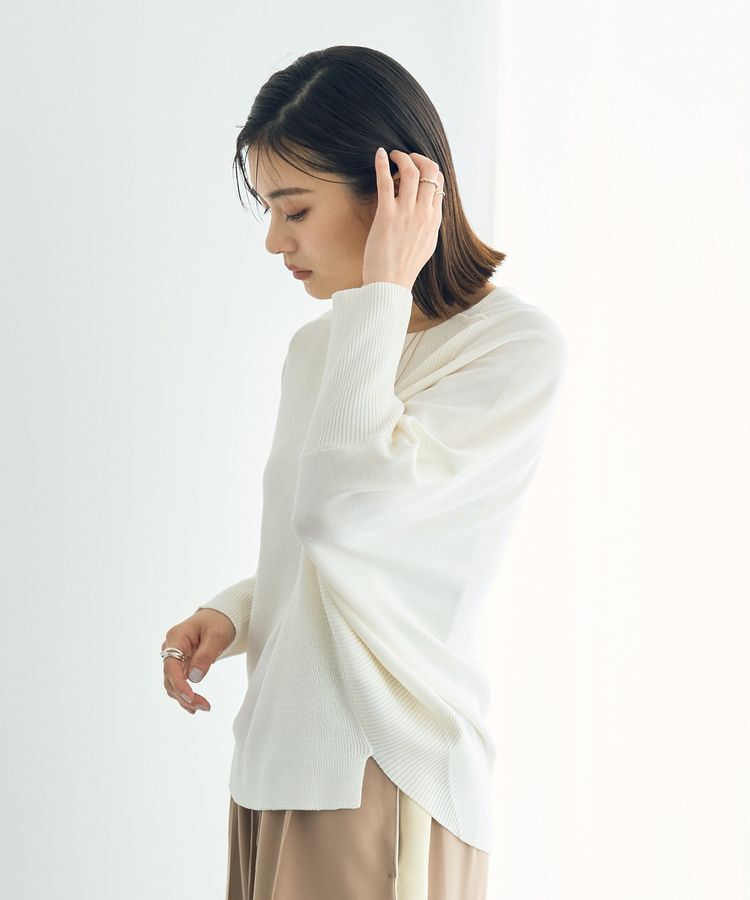 YECCA VECCA「リブMIXドルマンニット」|ニット・セーター|