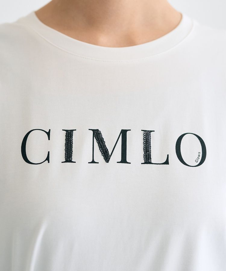 YECCA VECCA「スパンコールロゴTee」|Tシャツ・カットソー|