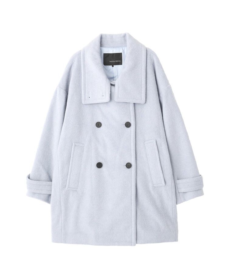 YECCA VECCA「ウール混ミドル丈スタンドカラーコート」|その他|
