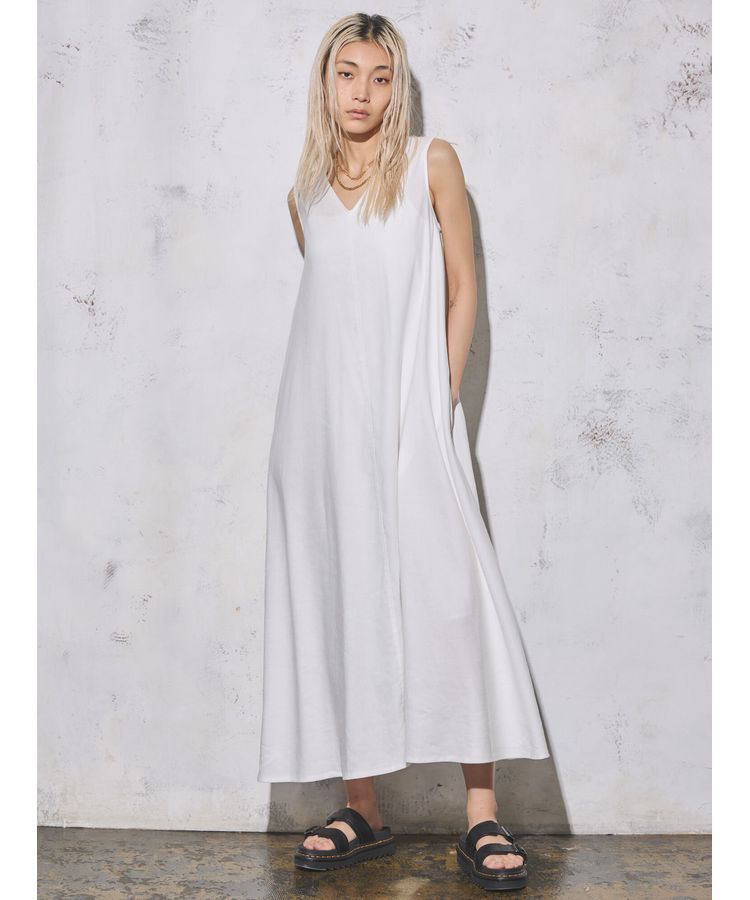 GARAGE OF GOOD CLOTHING「スリーブレスマキシワンピース」|ワンピース|Off White