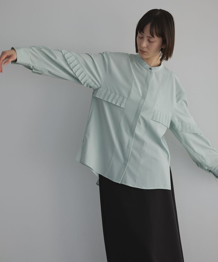 GARAGE OF GOOD CLOTHING「シアプリーツラインブラウス」|シャツ・ブラウス|