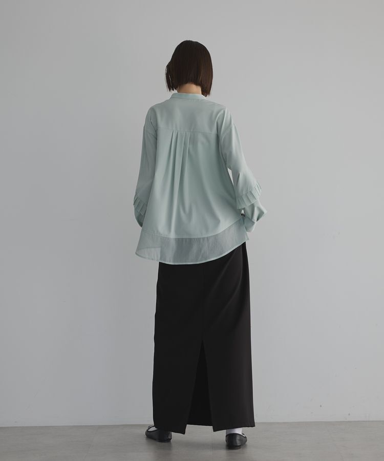 GARAGE OF GOOD CLOTHING「シアプリーツラインブラウス」|シャツ・ブラウス|