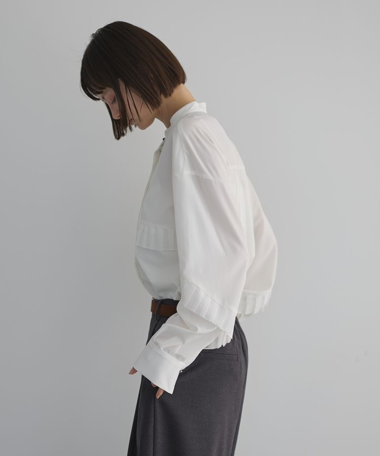 GARAGE OF GOOD CLOTHING「シアプリーツラインブラウス」|シャツ・ブラウス|