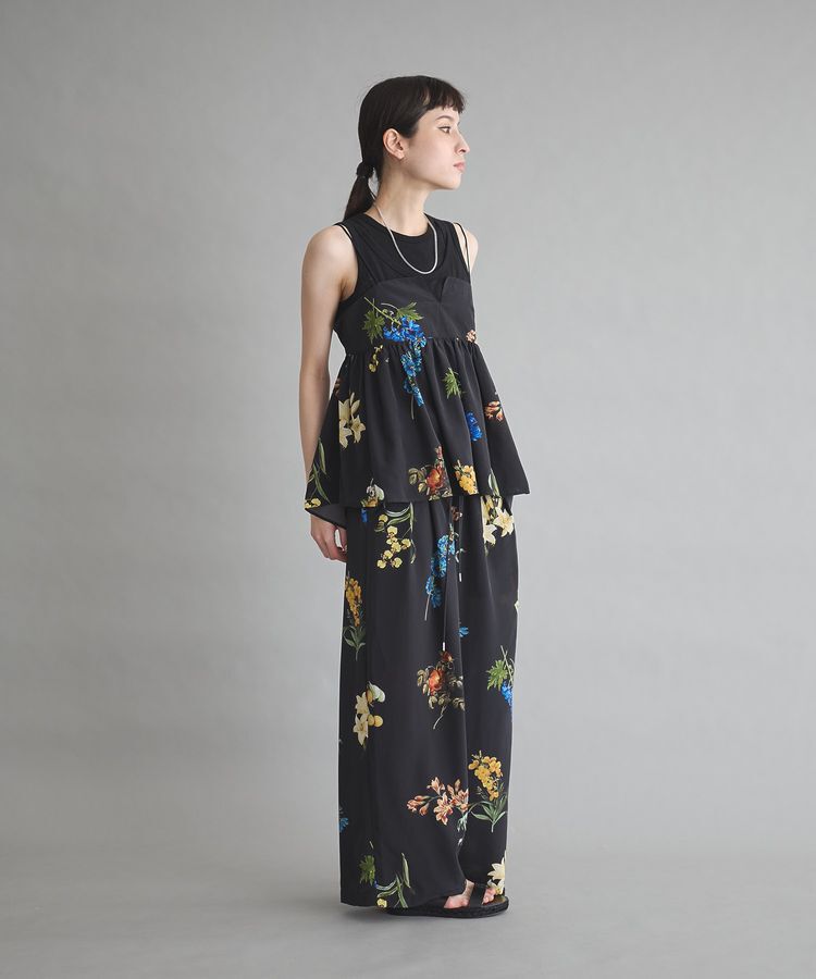 GARAGE OF GOOD CLOTHING「【日本製】デシンフラワープリントドロストワイドパンツ」|その他|