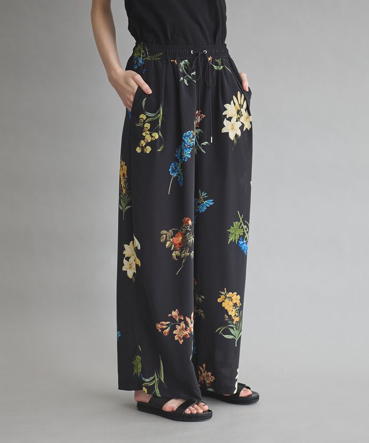 GARAGE OF GOOD CLOTHING「【日本製】デシンフラワープリントドロストワイドパンツ」|その他|