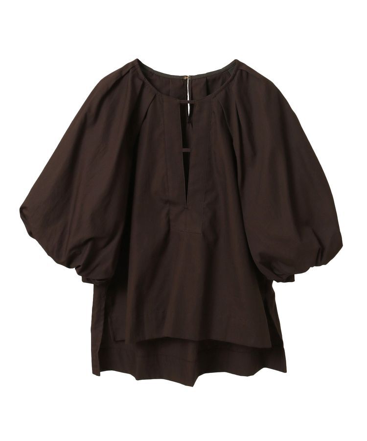 GARAGE OF GOOD CLOTHING「【日本製】綿麻半袖パフスリーブブラウス」|シャツ・ブラウス|