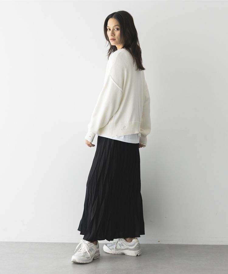 GARAGE OF GOOD CLOTHING「Vネックダメージショートニットプルオーバー」|ニット・セーター|