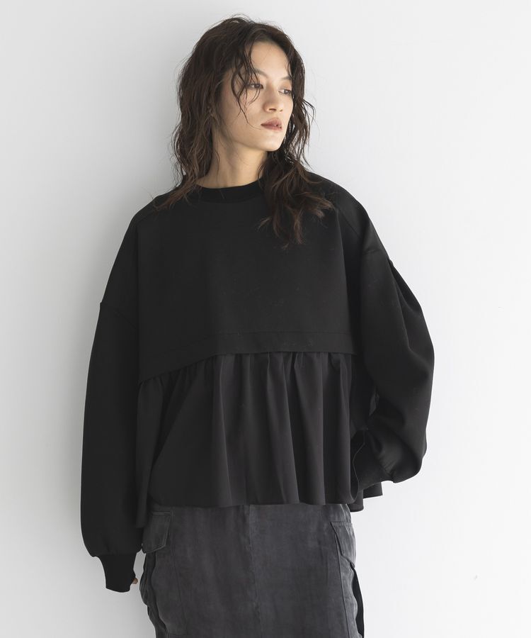 GARAGE OF GOOD CLOTHING「異素材MIXモックネックプルオーバー」|Tシャツ・カットソー|