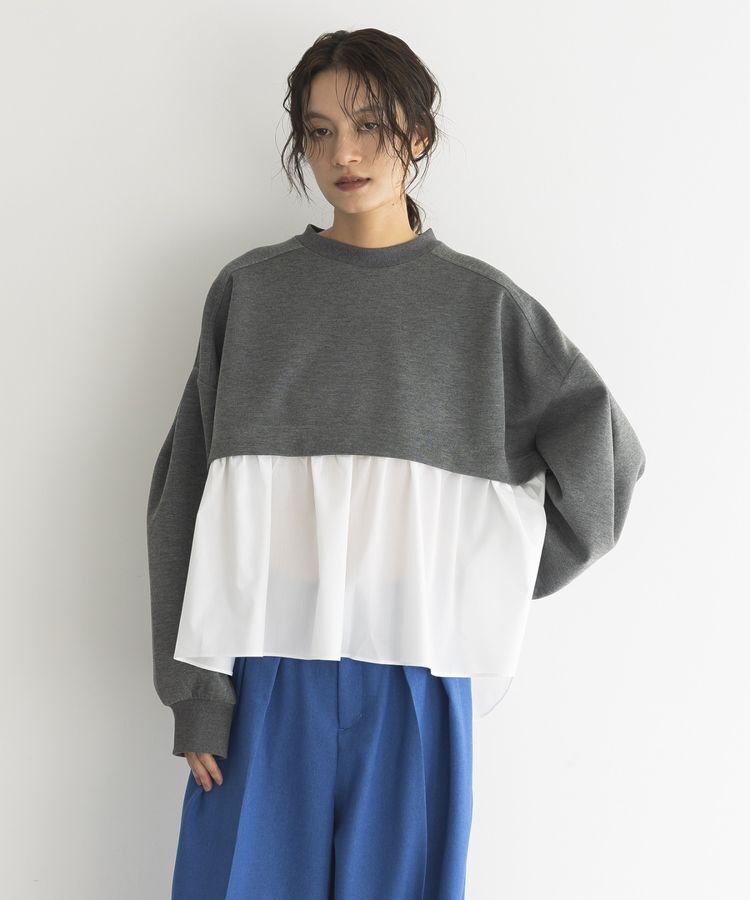 GARAGE OF GOOD CLOTHING「異素材MIXモックネックプルオーバー」|Tシャツ・カットソー|