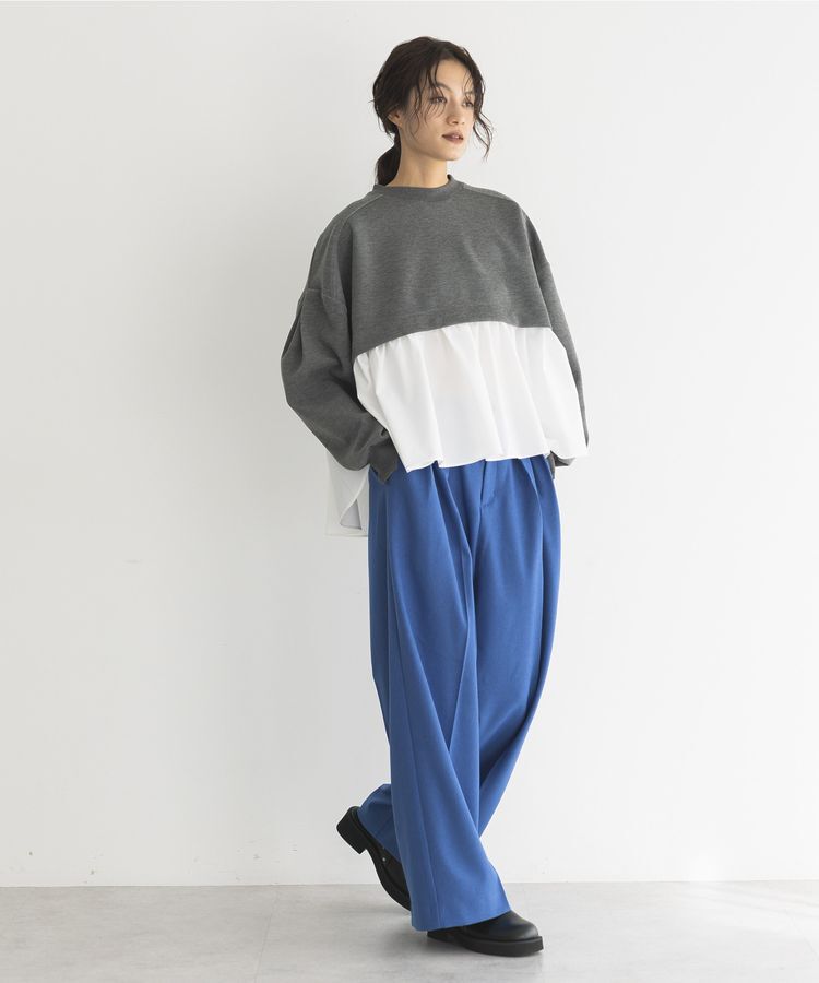 GARAGE OF GOOD CLOTHING「異素材MIXモックネックプルオーバー」|Tシャツ・カットソー|