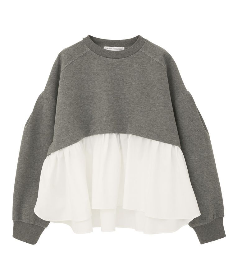 GARAGE OF GOOD CLOTHING「異素材MIXモックネックプルオーバー」|Tシャツ・カットソー|