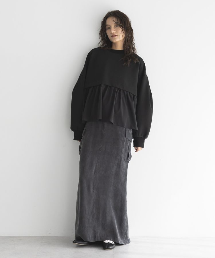 GARAGE OF GOOD CLOTHING「異素材MIXモックネックプルオーバー」|Tシャツ・カットソー|