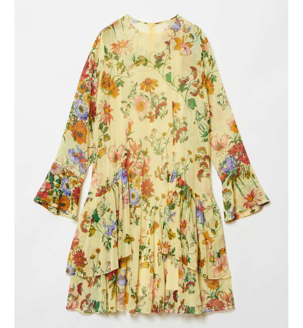 LOULOU WILLOUGHBY「【LOULOU WILLOUGHBY】RATTIシフォンフラワープリントワンピース」|ワンピース|