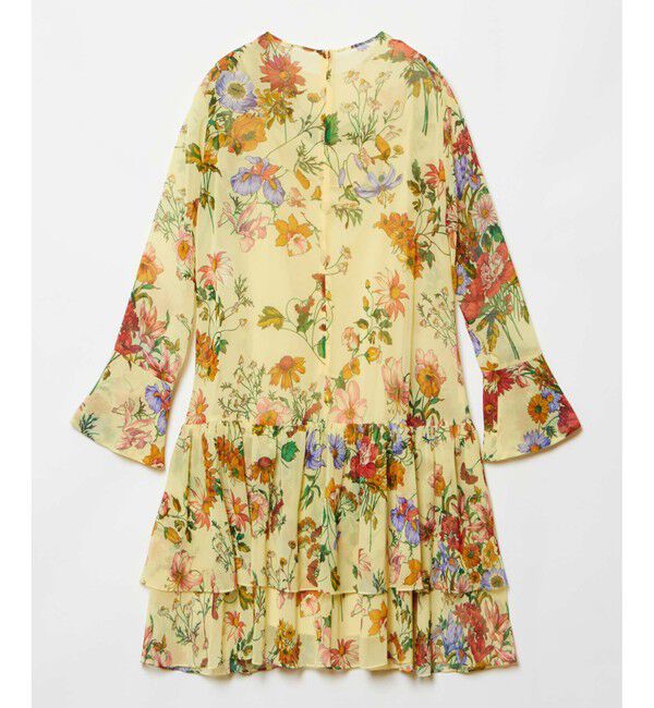 LOULOU WILLOUGHBY「【LOULOU WILLOUGHBY】RATTIシフォンフラワープリントワンピース」|ワンピース|