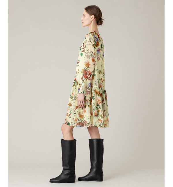 LOULOU WILLOUGHBY「【LOULOU WILLOUGHBY】RATTIシフォンフラワープリントワンピース」|ワンピース|