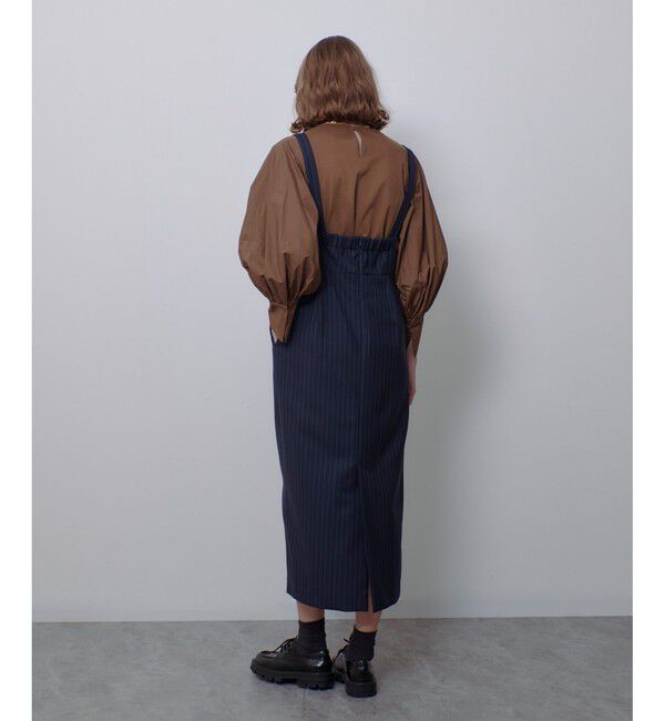 allureville「Uネックラインジャンパースカート」|ジャンパースカート|