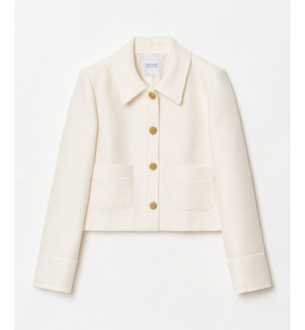 LOULOU WILLOUGHBY「【LOULOU WILLOUGHBY】リングツイードステンカラージャケット」|その他|