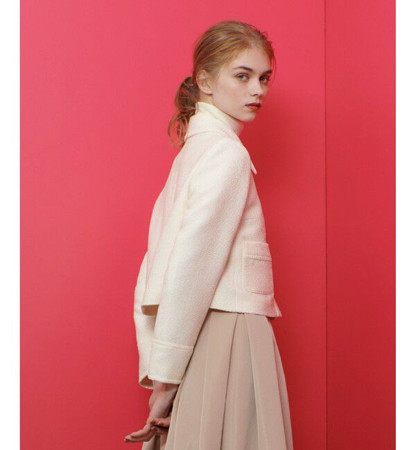 LOULOU WILLOUGHBY「【LOULOU WILLOUGHBY】リングツイードステンカラージャケット」|その他|