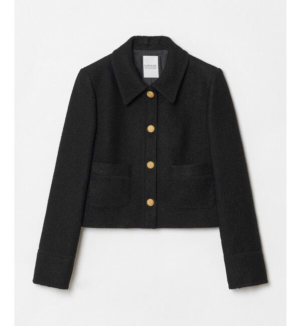 LOULOU WILLOUGHBY「【LOULOU WILLOUGHBY】リングツイードステンカラージャケット」|その他|