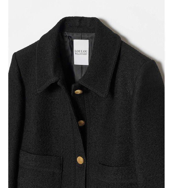 LOULOU WILLOUGHBY「【LOULOU WILLOUGHBY】リングツイードステンカラージャケット」|その他|