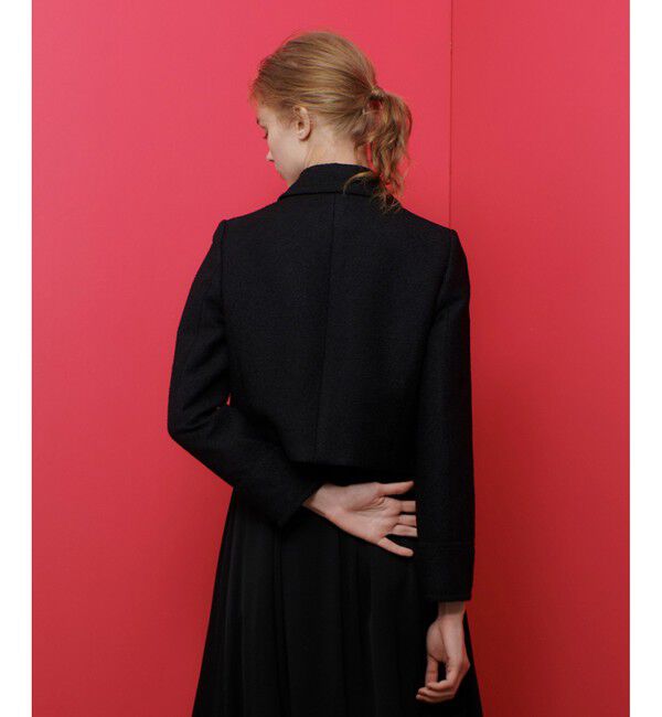 LOULOU WILLOUGHBY「【LOULOU WILLOUGHBY】リングツイードステンカラージャケット」|その他|