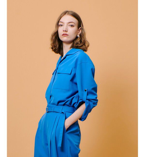 allureville「CRISPYカルゼターンバックシャツ」|シャツ・ブラウス|