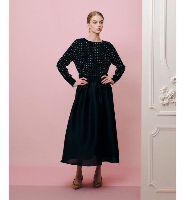 LOULOU WILLOUGHBY「【LOULOU WILLOUGHBY】パールスタッズプルオーバー」|ニット・セーター|